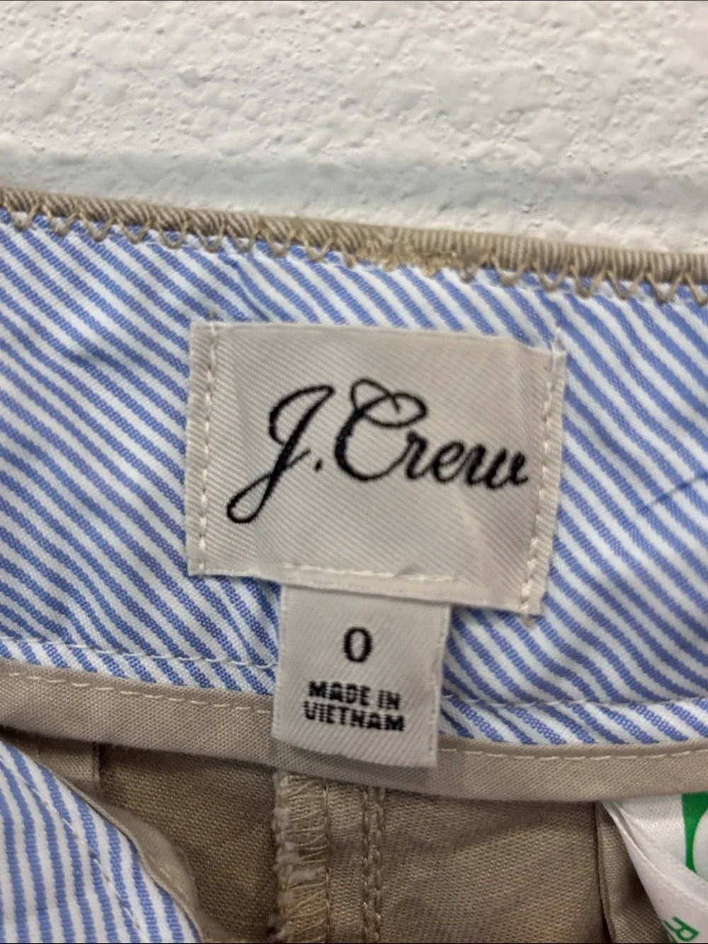 J. Crew Women’s Tan Chino Bermuda Shorts